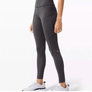 Like New Lululemon Fast and Free Pant 25” in Graphite Grey Size 2